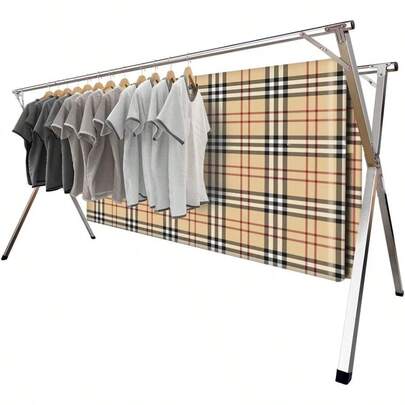 2026 Premium Stainl Steel Clothes Drying Racks Foldable And Adjustable Laundry Drying Rack Clothing For Indoor Outdoor 79" D X 28.4" W X 50.4" H