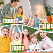 80pcs English Early Education Vocabulary Flashcards, Designed For Young Children. These Interactive And Fun Learning Cards Promote Parent-Child Interaction And Help Children Learn And Develop. - Multicolor - View 6