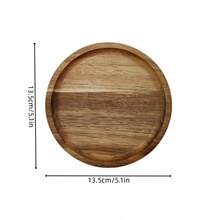 Bandeja decorativa circular de madeira, adequada para decoração de casa, bandeja de madeira, bandeja para velas, bandeja para perfumes, bandeja para mesa de centro, adequada para vários feriados, dia dos namorados, volta às aulas - Amarelo - Ver 12
