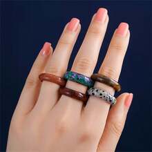 5/10/20/30 件套优雅天然水晶戒指托 - 珠宝配件，透明水晶球支架 - 彩色 - 查看 6