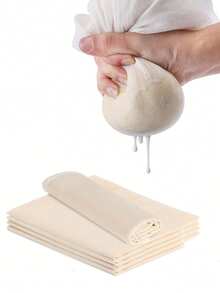 Premium Unbleached Cotton Muslin Fabric - 100% Natural Cotton, Suitable For Cooking, Cheesemaking, Baking And Cold Brew Coffee - Extra Fine Texture, Reusable Muslin Cloth With Hemmed Edges, Lint-Free Kitchen Supplies, Available In Multiple Sizes - Multicolor - View 2