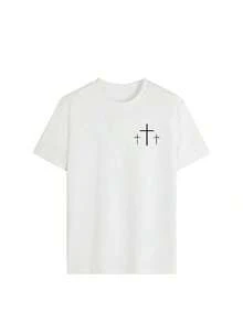"Faith Over Fear" Summer Tops - Women's Bible Verse T-Shirt, Regular Fit, Christian Inspirational Graphic Tee, Comfortable, Casual Short Sleeve Tops 2026, Stylish Summer Clothing With Scoop Neck. - White - View 5