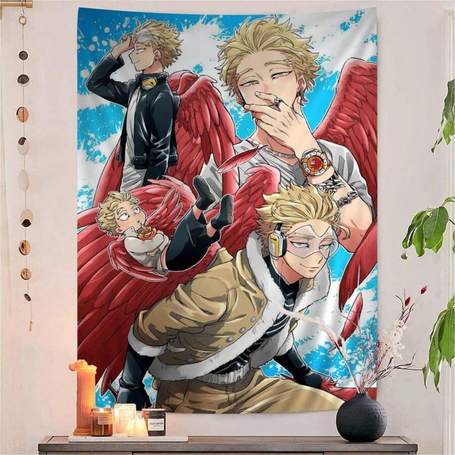 Anime Hawks Cartoon Tapestry Wall Hanging Decoration Household Home Decor - Z6 - View 1
