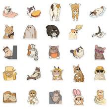 50 Pcs Cat Toilet Stickers, Cute Decorative Stickers For Toilets & Bathtubs, Cartoon Meme Multi-Scenario Stickers For DIY Decoration Of Scrapbooks, Diaries, IPads & Notebooks - Multicolor - View 10
