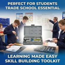 ONEEKA 40 piezas Juego de herramientas de reparación de automóviles, juego de herramientas manuales para reparaciones generales del hogar. - GJX2348 - Ver 4