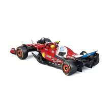 Burago 1:43 Skala Ferrari SF25 #44 Lewis Hamilton 2025 F1 Race Car Röd legeringsmodellbil, Med utställningsfodral, Detaljerad replika av F1 Mercedes-modell, Inkluderar bas, Officiellt auktoriserad - Deluxe-utgåva-SF25#44 - Visa 10