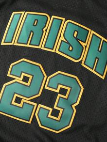 قميص كرة السلة للرجال رقم 23، المقاس من S إلى 3XL، باللون الأسود - الأسود - مشاهدة 3