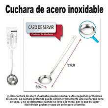 1 pieza de utillaje de cocina de acero inoxidable, resistente a altas temperaturas y a la corrosión, fácil de limpiar, con una amplia gama de herramientas culinarias disponibles como cucharas de sopa, coladores, espátulas de cocina y cucharas de arroz, adecuado para escenarios como cocina diaria, reuniones familiares, restaurantes, celebraciones festivas, picnics y comedores, todos los tipos de herramientas se adaptan fácilmente a la elaboración de diversas preparaciones como platos caseros, sopas, cremas y alimentos fritos, con diseño de orificio para colgar que facilita el almacenamiento. - 100339 Plata - Ver 5