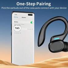 New Senyang NEW STYLE On-Ear Bluetooth Sports Headphones Fasion None-In-Ear Comfortable Headset Music Deep Bass Hanging Earbuds Video TWS HIFI Dolby ACC Stereo HD Calling Earphones For Android For Iphone Cellphone Gaming Couples Earpieces Smart Headphones - one-size - View 9