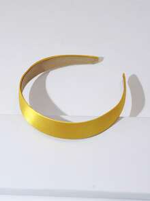 1 pieza/2 piezas Diadema de tela de color liso brillante, versión ancha, minimalista y versátil adecuada para cualquier ocasión, diadema para mujeres, accesorios para el cabello, hogar, cuidado de la piel, diadema, accesorios para la cabeza, verano, vacaciones, viajes, festival, fiesta - Lila Púrpura - Ver 3