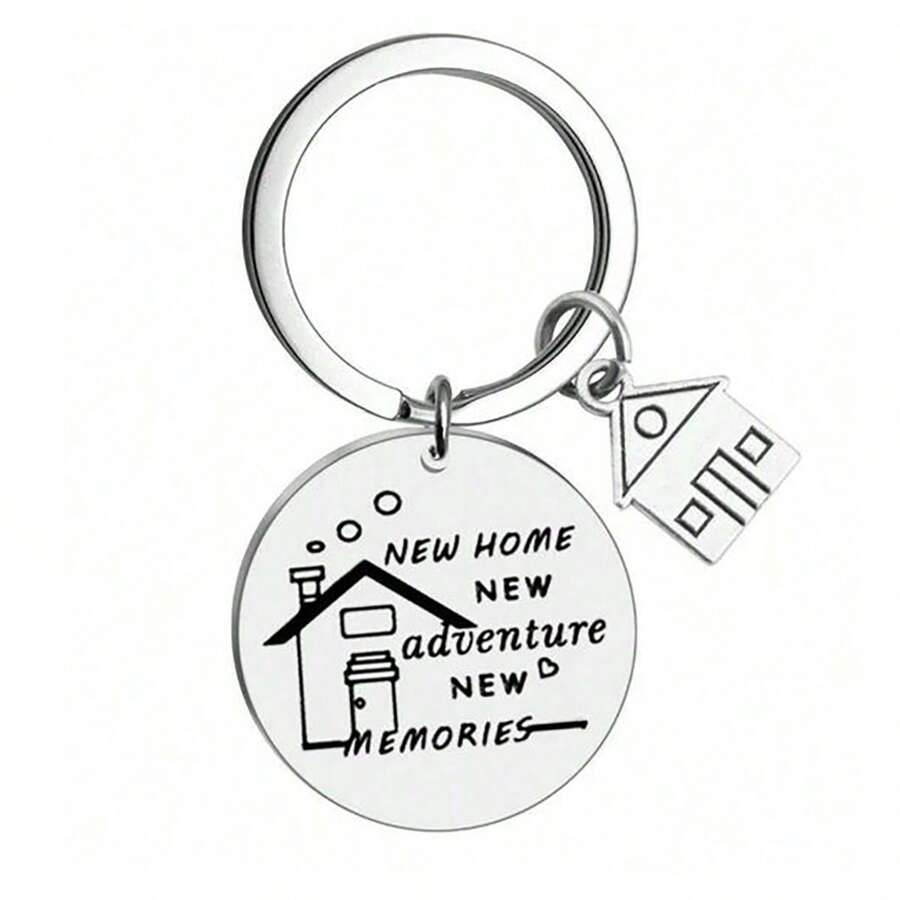 Sweet Home" Meaning Letter Keychain, Housewarming Gift, Elegant Key Chain Pendant - Multicolor-5 - View 1