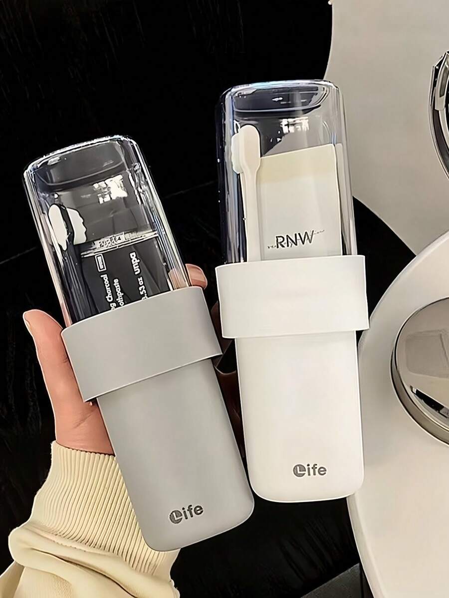 Travel Toothbrush Holder, Portable Toothbrush Case With Cover, Couple Toothbrush Box, Bathroom Toothbrush Storage Container, Travel Toothbrush Organizer, For Women & Men, Home Decor, Camping, Dorm, Back To School, Household Essential, Travel Essential, Holiday Essential