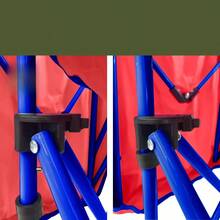 Red/Blue  Canopy Chair With Safety Lock – Retractable Canopy, American Family Must-Have - Red - View 7