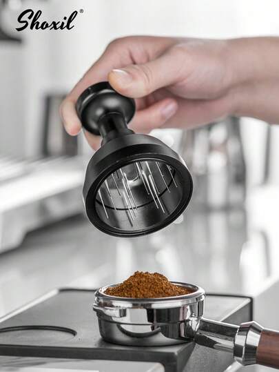 shoxil 1pc Rotary Coffee Distributor, Coffee Needle Distributor Tool, Stainless Steel Coffee Needle Tamper