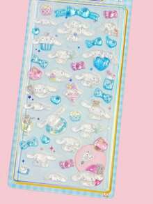 Gukha，Y2K，晶莹剔透，可重复粘贴/自粘，清新甜美/简约美学/蝴蝶/动物图案，手机贴纸，笔记本贴纸，水瓶贴纸，汽车贴纸，DIY手账贴纸 - 彩色 - 查看 8