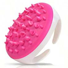 硅胶防油按摩刷，沐浴刷，去油剂 - 促进血液循环，分散脂肪沉积，家用身体按摩器，去角质器，可与乳霜和精油配合使用作为脂肪滚轮 - 彩色 - 查看 2