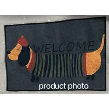 1 pieza Felpudo de bienvenida con diseño de perro de dibujos animados, alfombra pequeña, felpudo de bienvenida, alfombra, tapete de piso, felpudo de exterior, alfombra de cocina, decoración del hogar, felpudo de entrada, alfombra pequeña de área, tapete de exterior, decoración del hogar, alfombra de área, alfombra de jardín, alfombra lavable, alfombra esponjosa, alfombra gruesa, alfombra mullida, alfombra de otoño/invierno - Multicolor - Ver 10