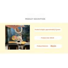 Cute Maneki-Neko Bell Keychain, Cartoon Bag Charm, Sweet Girl Keyring, Best Friend Gift - Multicolor - View 6