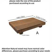 1 套木制毛巾托盘、肥皂盒、水槽台面支架、海绵和肥皂分配器收纳盒、香水和化妆品托盘、浴室装饰和配件圣诞礼物 - 棕色 - 查看 13
