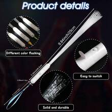 24pcs Fiber Optic Rods Bulk White Light Rods Wedding Fiber Optic Rods LED Light Rods Flash Rods Halloween Light Party Most Popular - White - View 10