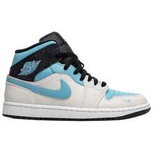Air Jordan 1 Mid SE 'Summit White Blue Chill' Black Sneakers Men IM6567-121 - 彩色 - 查看 2