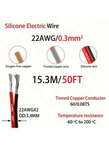 12/14/16/18/20/22/24AWG Silicone Wire 2-Core Parallel Cable, Silicone Wire Low Voltage Line, Indoor Audio Speaker Cable, Speaker Cable, Stereo For Car Or Home Theater - Multicolor - View 14