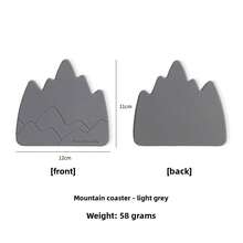 Secure Mountain View On The Dining Table | Anti-Slip Thick Silicone Coasters. Steadily Hold Hot Soup And Iced Drinks, Protecting Your Beloved Tabletop. Practical Aesthetics For Breakfast/Afternoon Tea/Family Gatherings #Household Essentials #High-Quality Tableware - Multicolor - View 8