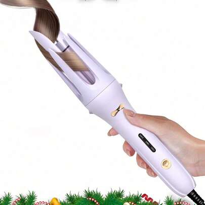 GENAI Máy uốn tóc xoay tự động, dụng cụ uốn tóc với nút xoay một chạm, thanh uốn bằng gốm, nhiều mức nhiệt độ, tạo kiểu tóc xoăn dễ dàng.