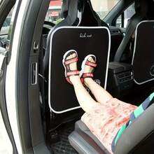 2pcs Car Seat Back Protector Mats, Protect Your Vehicle Rear Seats From Dirt, Mud, Stains And Scratches - Kick Pad - View 2