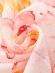 1pc Elegant Butterfly Print Scarf, Soft & Fashionable, Suitable For Travel, Sun Protection, Warm, Breathable Shawl For Women - Multicolor - View 7