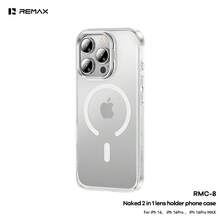 REMAX 裸感二合一鏡頭支架手機殼超薄無感1.5毫米厚手機殼支架殼16系列RMC-8 - 銀色 - 查看 6