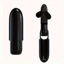 Quạt cầm tay mini di động sạc lại được, pin 1200mAh, quạt điện cá nhân 3 tốc độ điều chỉnh êm ái, thiết kế hình viên đạn 6 trong 1 tích hợp đèn pin. - Nhiều màu - Xem 15