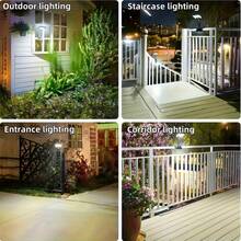 2/1 Pack Of Solar Outdoor Lights, Clip On Solar Lights, Suitable For Fences, 600 Lumens Motion Sensor Outdoor Lights, 92 LED Solar Lights, Outdoor Waterproof, Suitable For Gardens, Drainage Ditches, Terraces, And Camping. - 黑色夾子燈 - 查看 8
