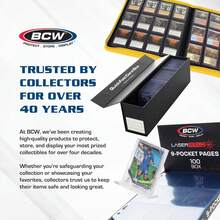 BCW Trading Card Display Stand - 1 Ct | Acrylic Card Holder Stand For Sports Cards,  &Amp; TCG | Stable Vertical Card Stand With Beveled Edges | Clear Sports Card Display Stand - 杏色 - 查看 6