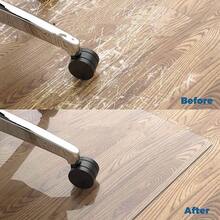 zxxCEILL Tte de Plastico de PVC Tranrente para Silla de Oficina o Pisos de Madera 120 x 90  Rectangular Tranrente Alforilla de Silla de Oficinasilla de oficina - Rectángulo - Ver 3