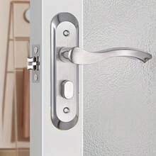 1个通用不锈钢门把手锁，无钥匙浴室门把手，金属材质，左右手通用，加厚型家用卫生间门锁 - 彩色 - 查看 2