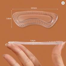 QKC 优质硅胶高跟鞋保护垫，可调节女士足部护理鞋垫 - 無色 - 查看 6