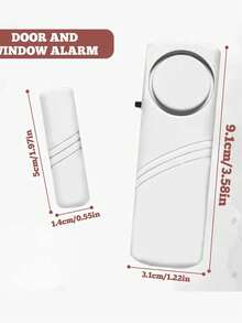 DeTODO Alarma Inalámbrica Para Puerta Y Ventana 1/2/3 PZAS - Blanco - Ver 2