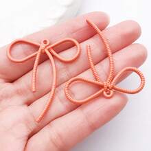 5/10个 42x37mm 彩色涂漆金属合金领结钥匙扣，DIY钥匙扣和耳环工艺材料 - 均碼 - 查看 20