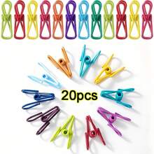 PVC-Coated Chip Clips 40pcs | Strong Sealing Clips For Food Bags & Clothes - Random Color - View 9