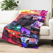 Cartoon Blanket Soft Comfortable Multifunctional Throw Cozy Bedding For Home Living Room Couch Gift - Multicolor - View 5