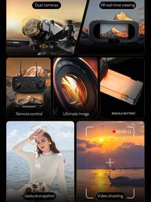 H21, Drones, Optical Hovering, Intelligent Obstacle Avoidance, Aerial Photography Aircraft, High-Definition Image Transmission, Remote-Controlled Aircraft - Multicolor - View 2