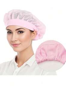 3pcs,Chef Hat Reusable Cooking Hair Net, Adjustable Cooking Hat With Elastic Band,  For Kitchen Coffee Restaurant Food Service, Kitchen Supplies, Accessories,Mesh Hair Nets Cap For Food Service Kitchen - Nhiều màu - Xem 12