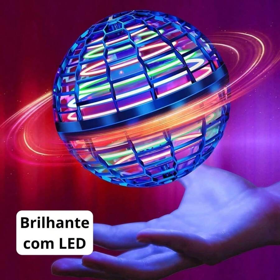 UFO Indução Inteligente Boomerang Bola Mágica Voadora Levitação Dedo Luz Brinquedos Ao Ar Livre Das Crianças - cor aleatória - Visão 1