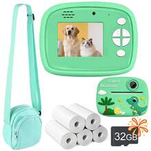 Kids Camera Instant Print,Instant Printing Of Photos With Children's Cameras,Large Capacity 1300mAh, 1080P High-Definition Video,Christmas Birthday And New Year Gifts For Girls And Boys,Children's Digital Camera Toys,High-Definition Videos,3 4 5 6 7 8 9 10 11 12-Year-Old Boy/Girl Gifts - D1 - View 14