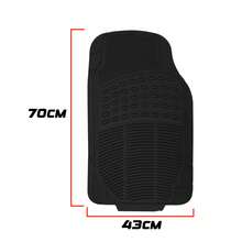 3 Piezas de alfombrillas universales para automóvil, accesorios para automóvil - NEGRO - Ver 2