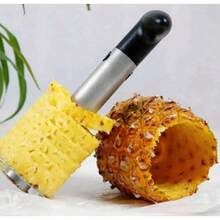 Stainless Steel Pineapple Corer With Recipe EBook One Year Warranty Core Remover Tool Detachable Handle Fast Easy Fruit Cutter Peeler Corer Slicer Durable Multi-Purpose Kitchen Tool - 1 - 查看 3