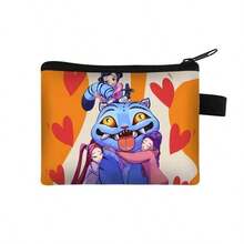 1pc HUNTRX/K-POP Chibi Print Coin Purse, Lightweight & Portable, PU Material, Zipper Closure, Coin/Card Storage, Student Daily/Fan Merchandise Accessory - Multicolor - View 6