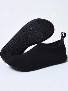 CITUO Adults Unisex Sporty Beach Shoes Shoes With Socks, Quick-Drying, Anti-Slip, Anti-Cut, Soft Sole Swimming And - Black - View 2