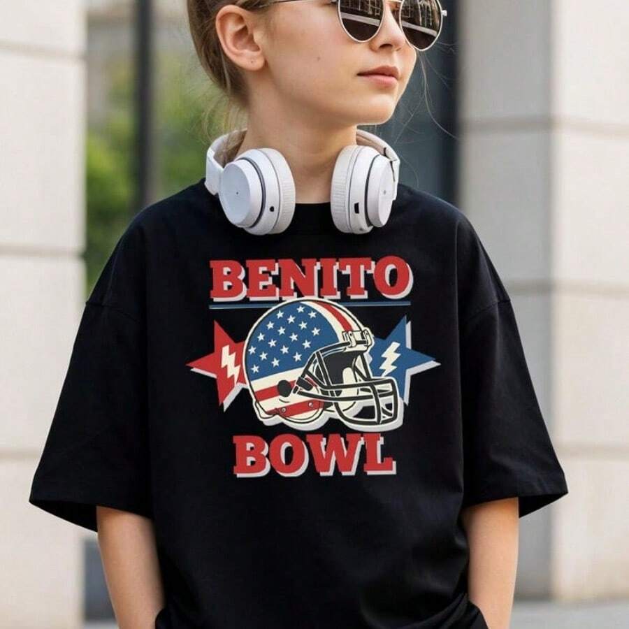 Benito Bowl Shirt, Bunny Bowl Shirt, Puerto Rico Football Tee, Halftime Show Shirt, Football Mus - màu đen - Xem 1